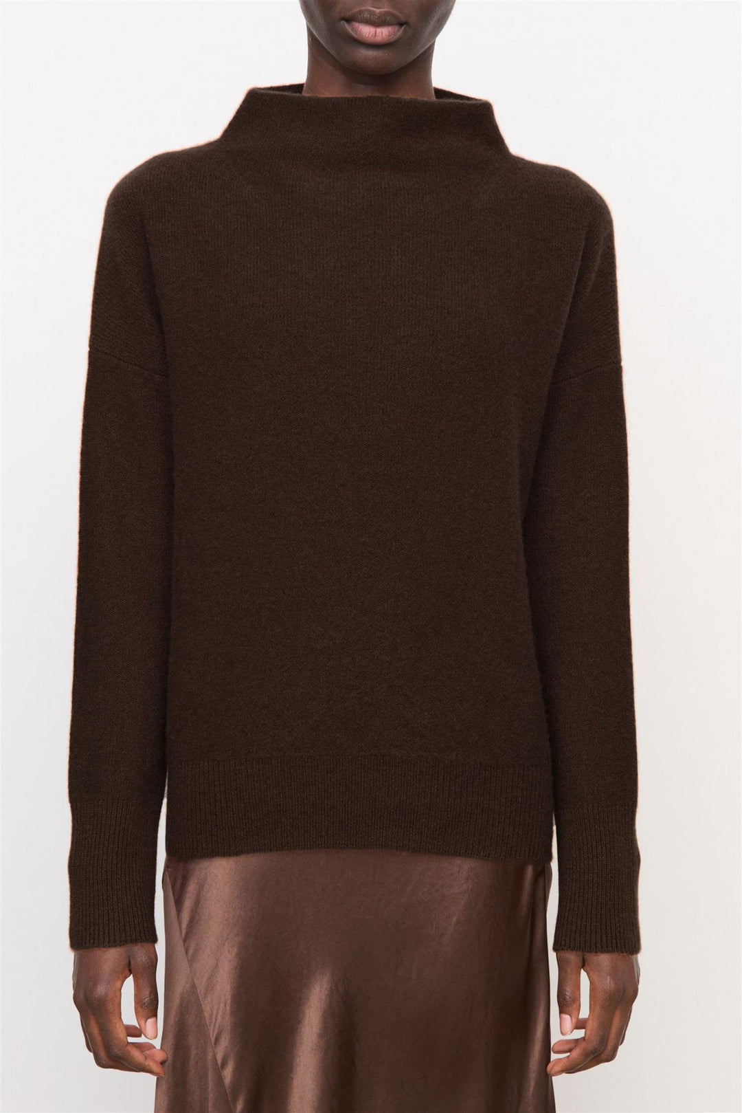 Boiled Funnel Neck Pullover Truffle