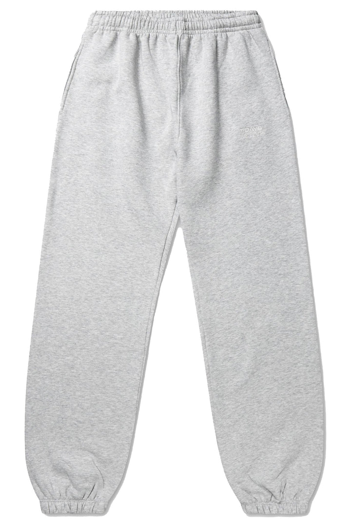 Organic Fitted Sweatpants Heather Grey