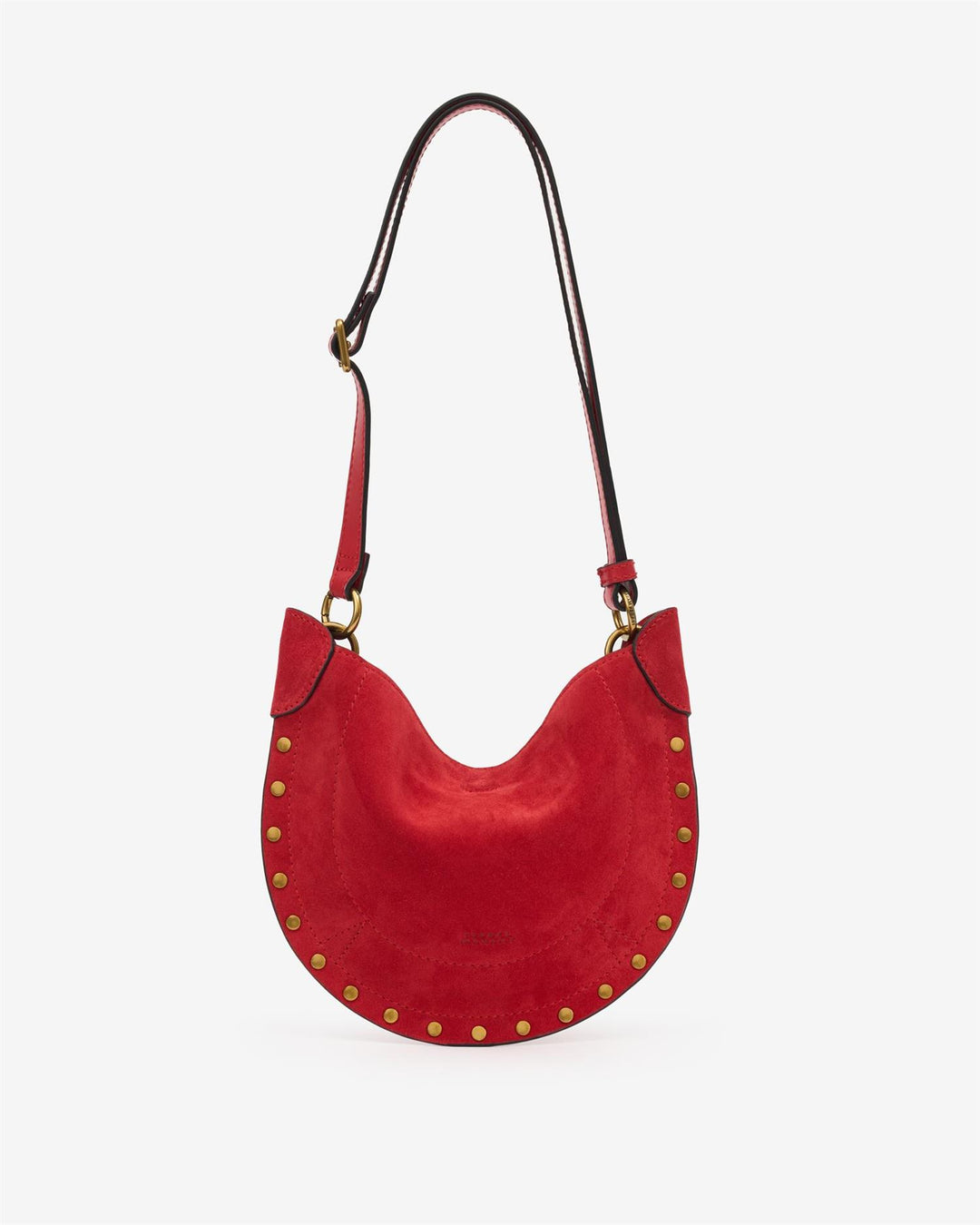 Mini Moon Soft Shoulder Bag Scarlet Red