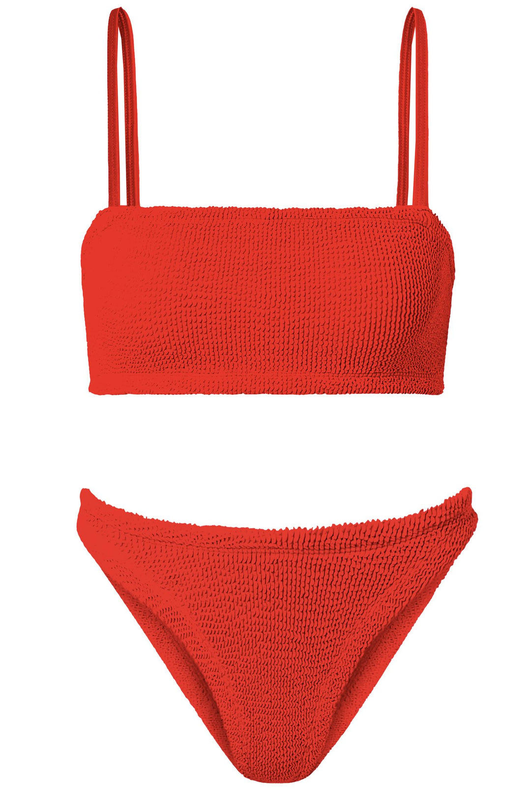 Gigi Crinkle Bikini Red