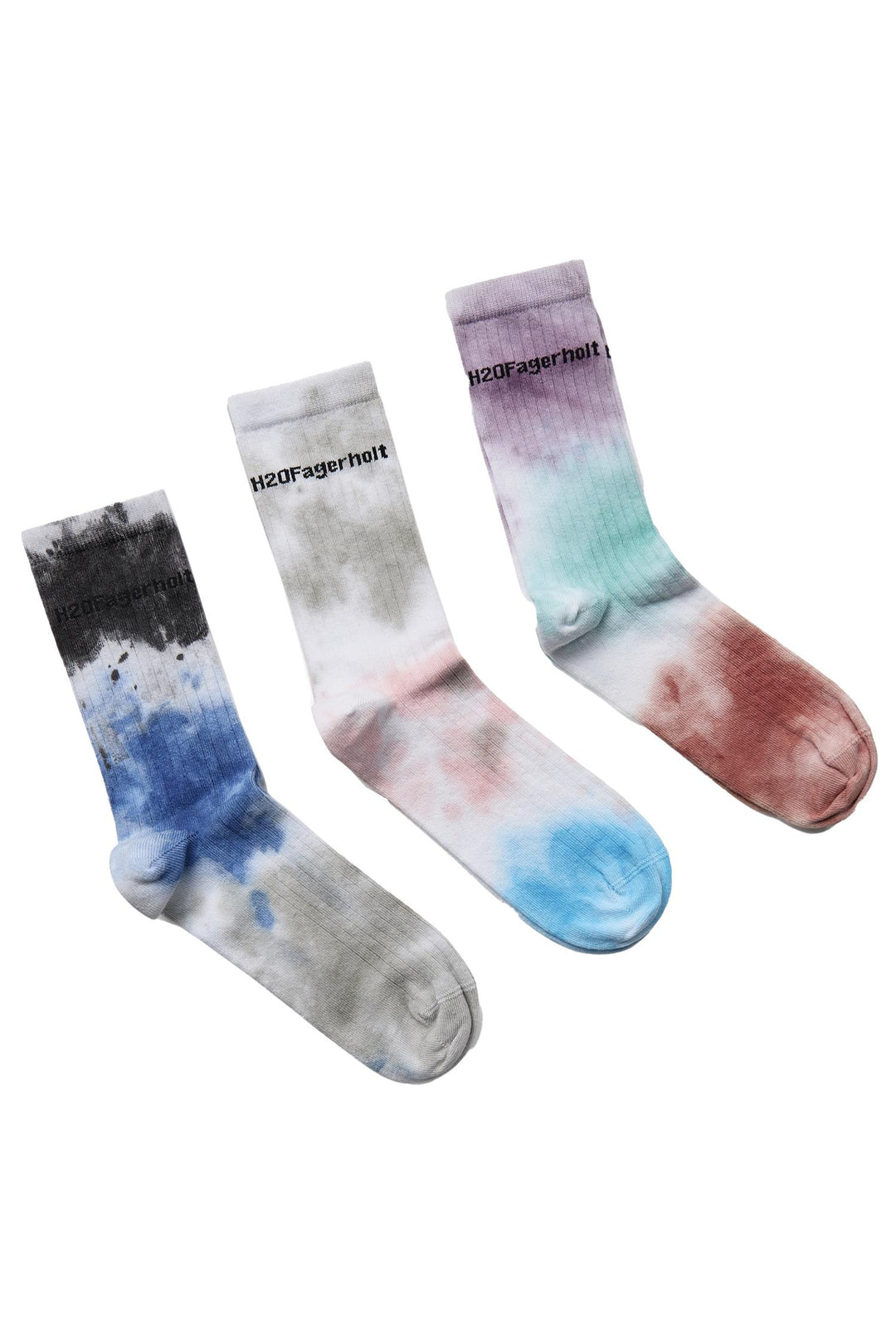 Dip Dye Socks Black/White/Creamy Grey