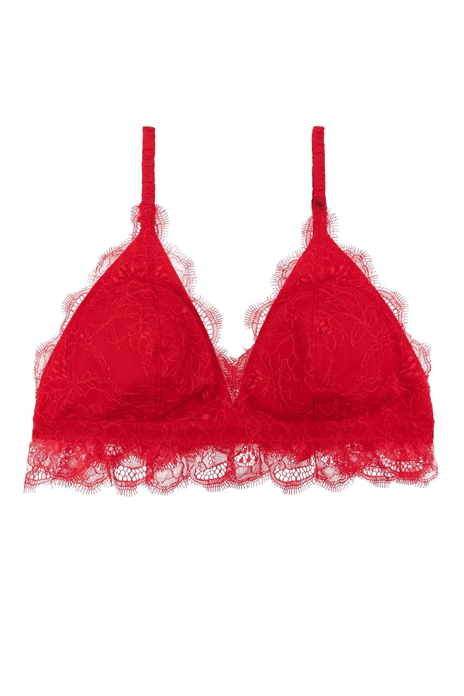 Gwen Padded Bralette Red