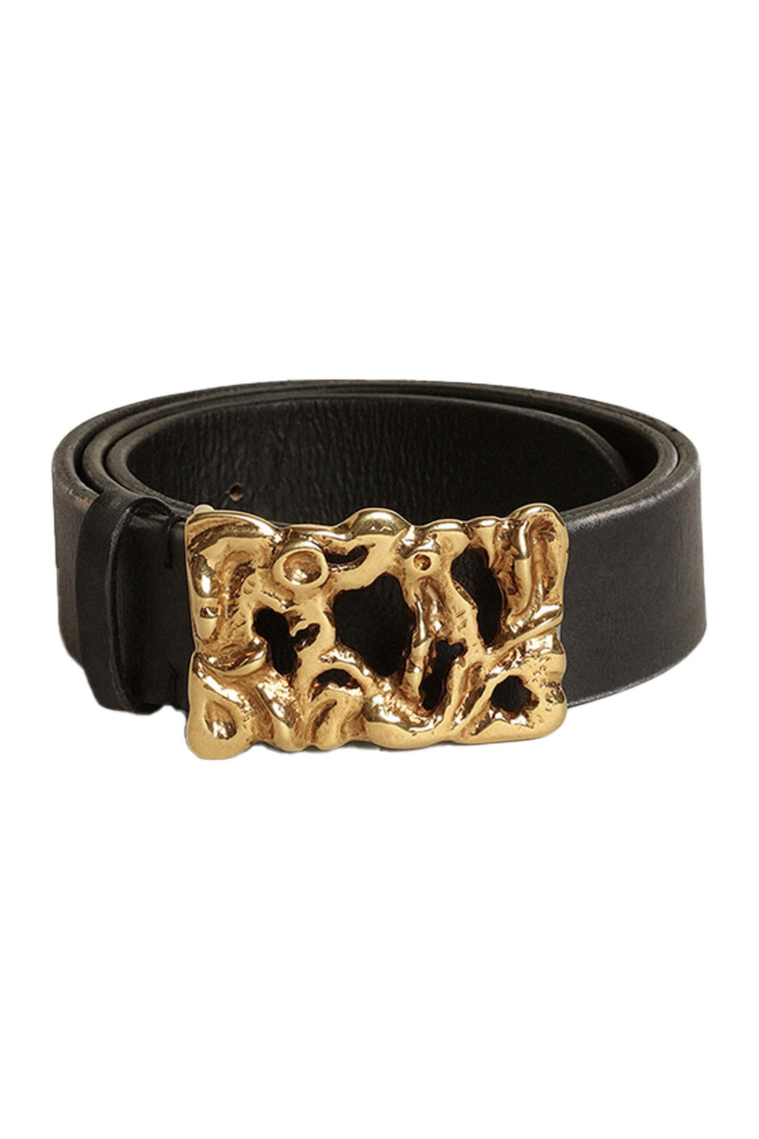 Mars Belt Washed Leather Black