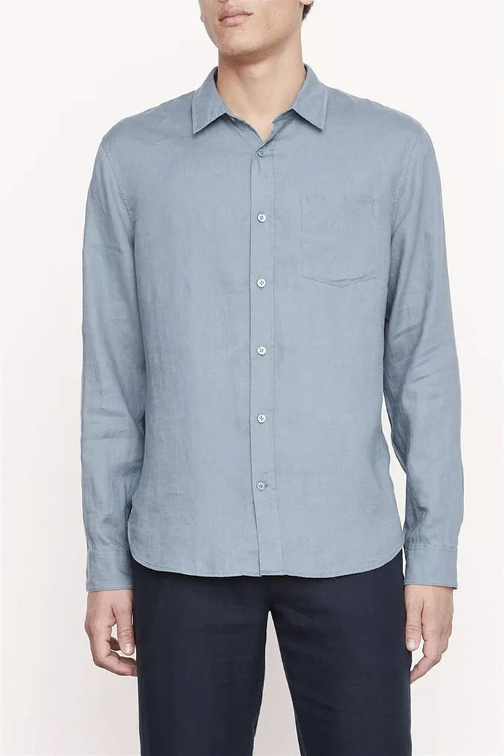 Linen Longsleeve Dark Teal Pool