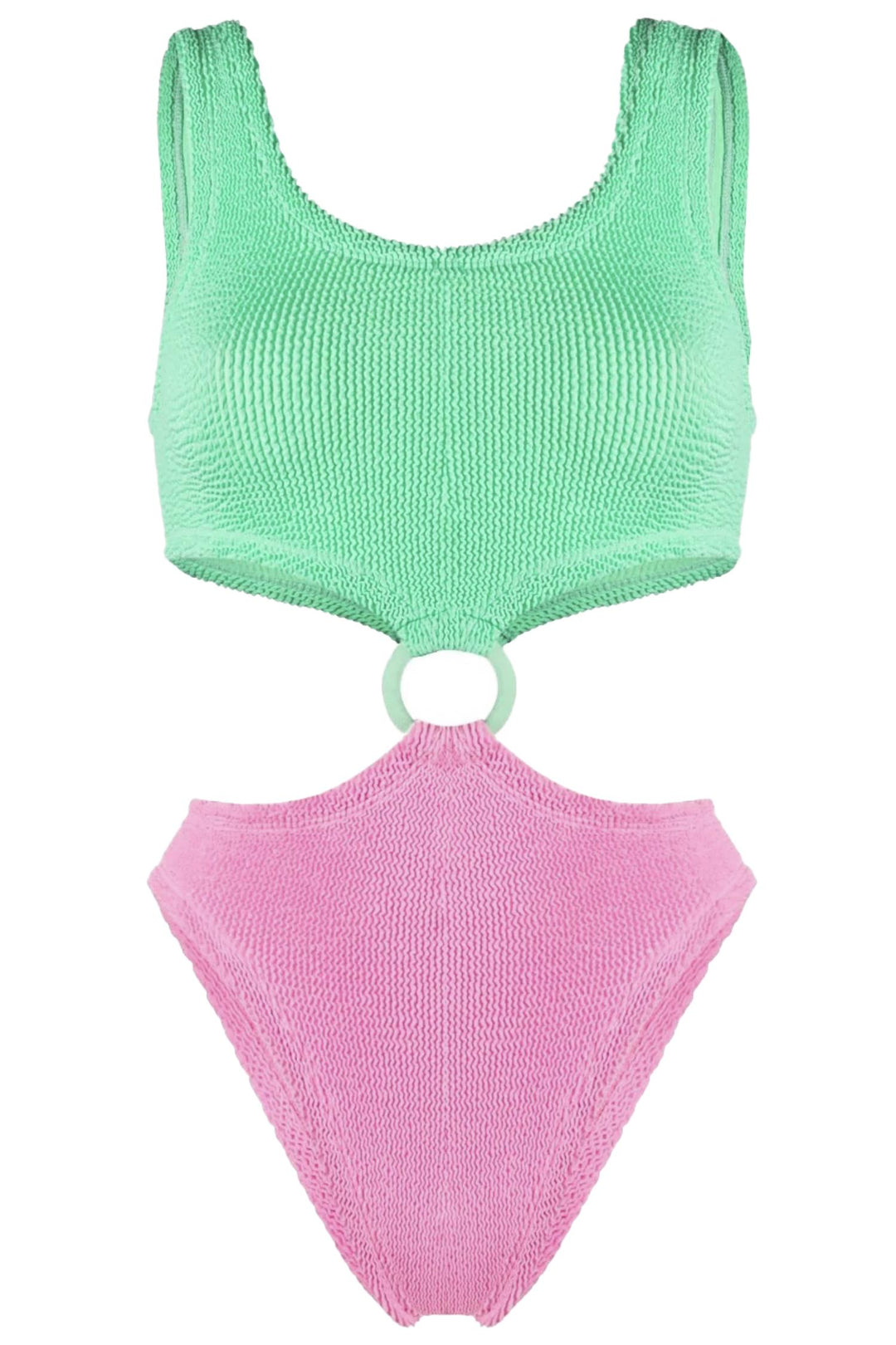Paige Crinkle Swimsuit Lime/Bubblegum