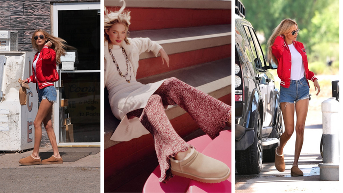 Classic Micro UGGs. Bella Hadid. Elsa Hosk