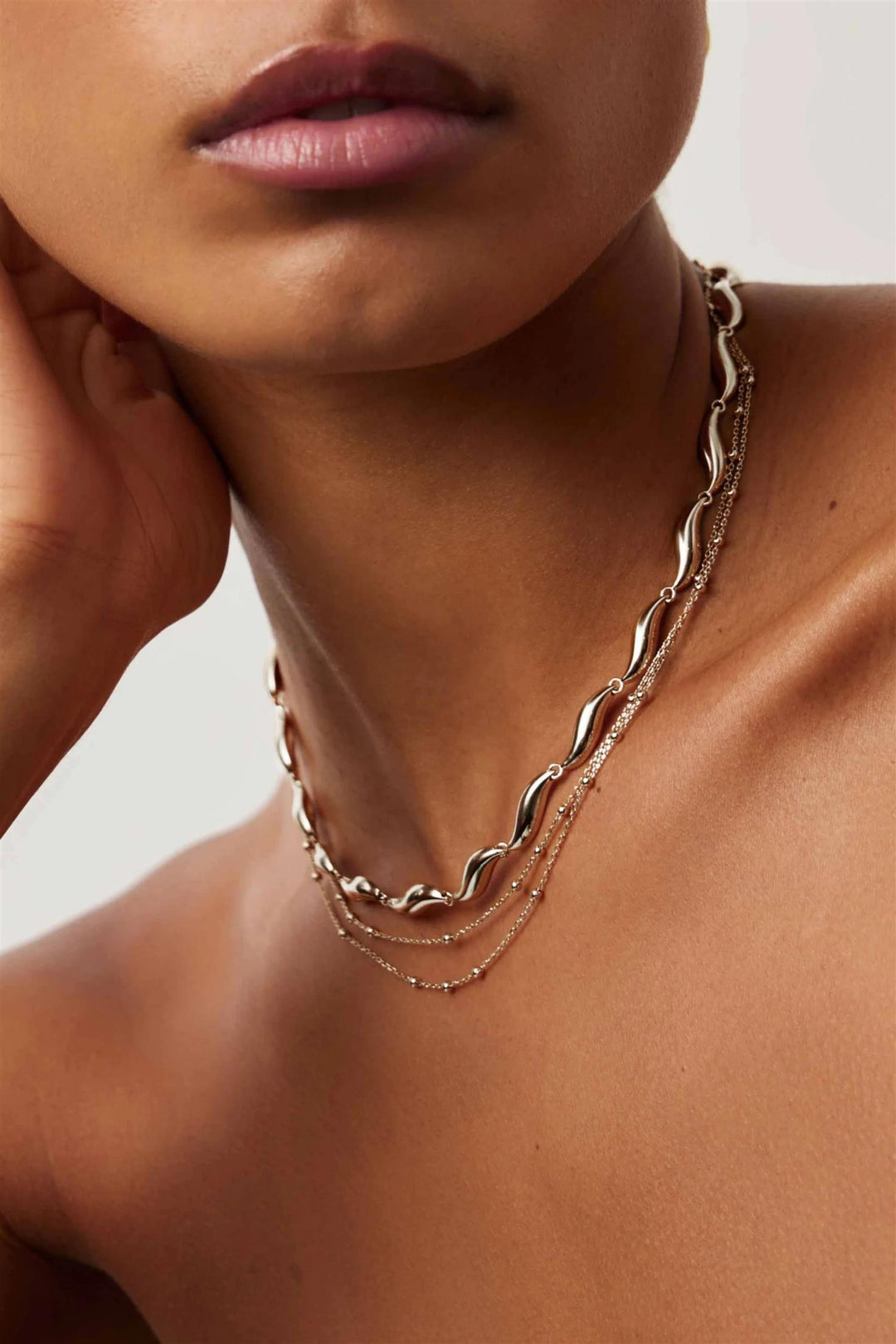 Savi Signature Link Chain Necklace Silver