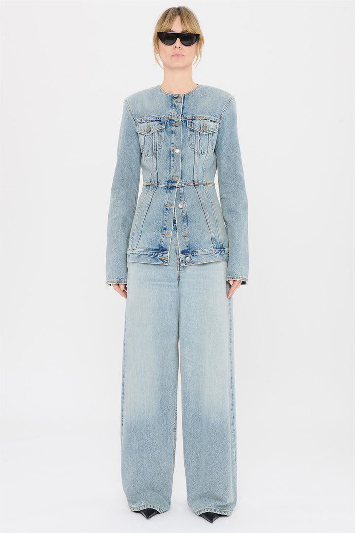 Temple Denim Jacket Authentic Wash