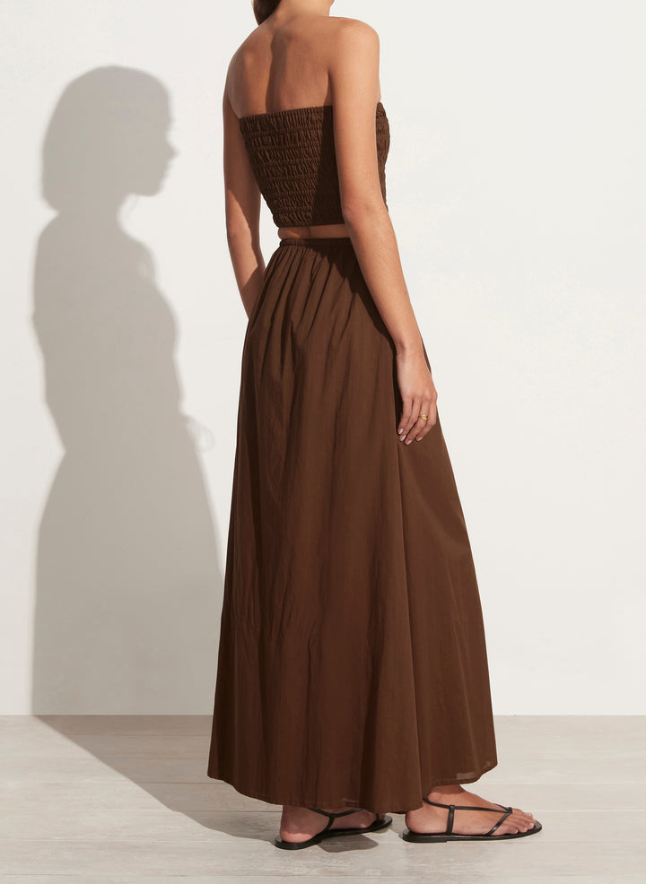 Jaddha Maxi Skirt Chocolate