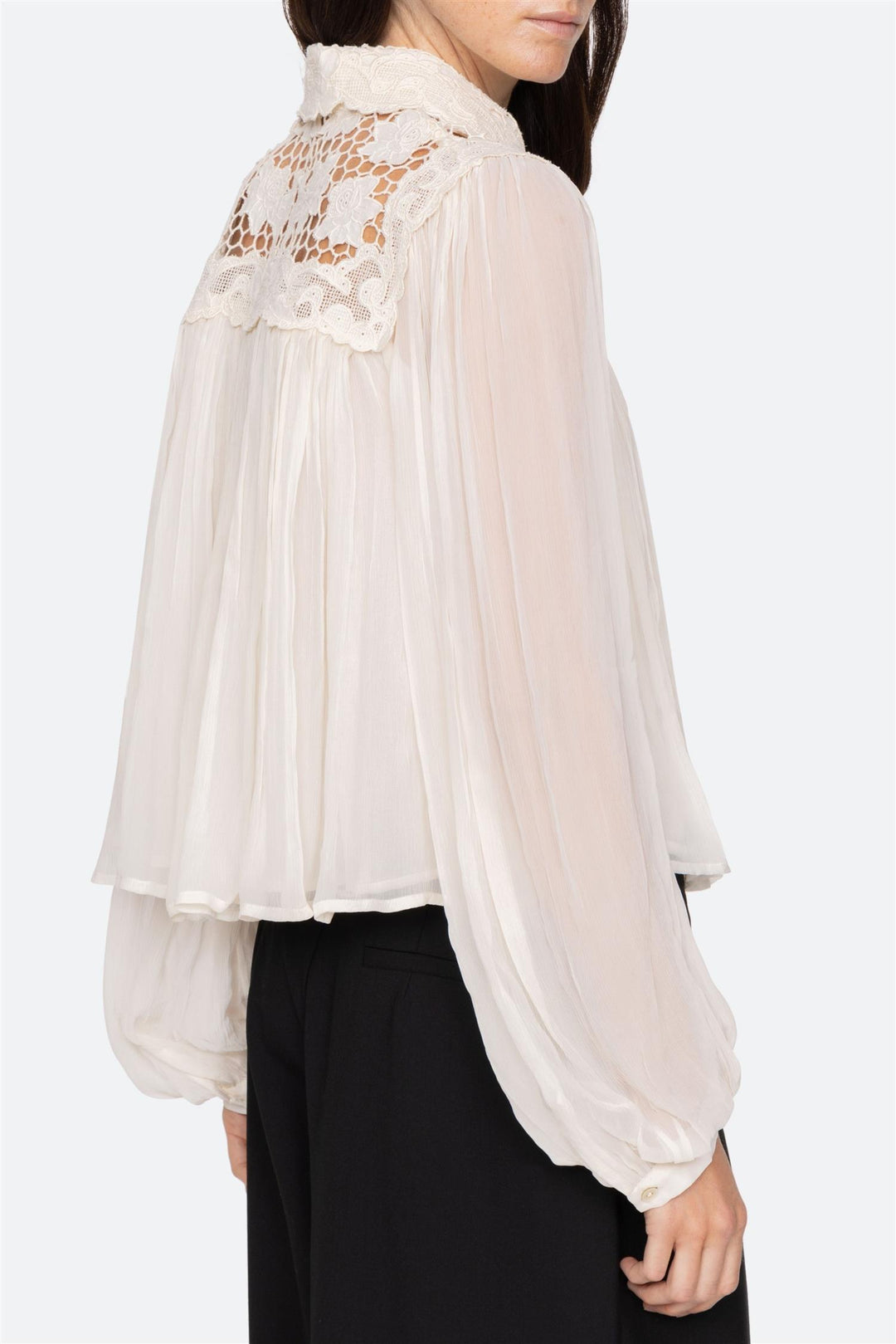Daphne Long Sleeve Top Cream