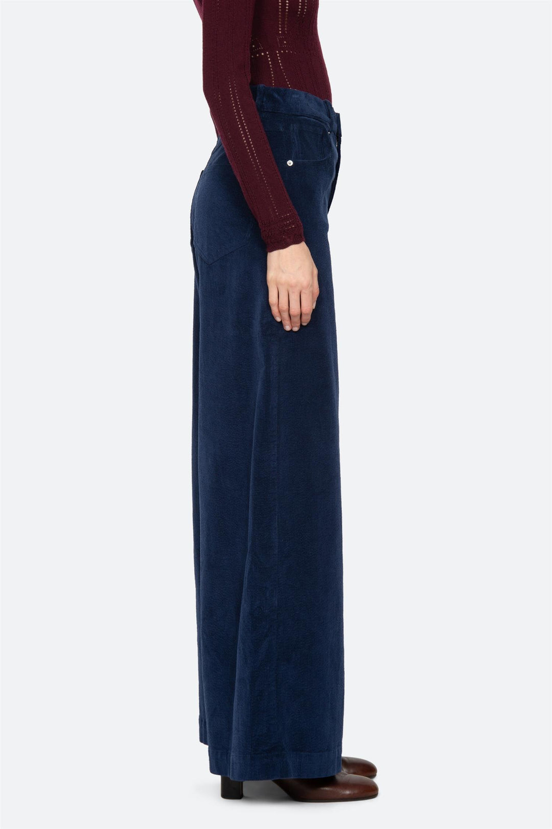 Carine Corduroy Trousers Blue