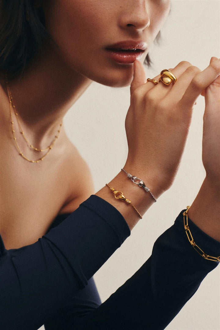 Harris Reed In Good Hands Slider Bracelet Gold