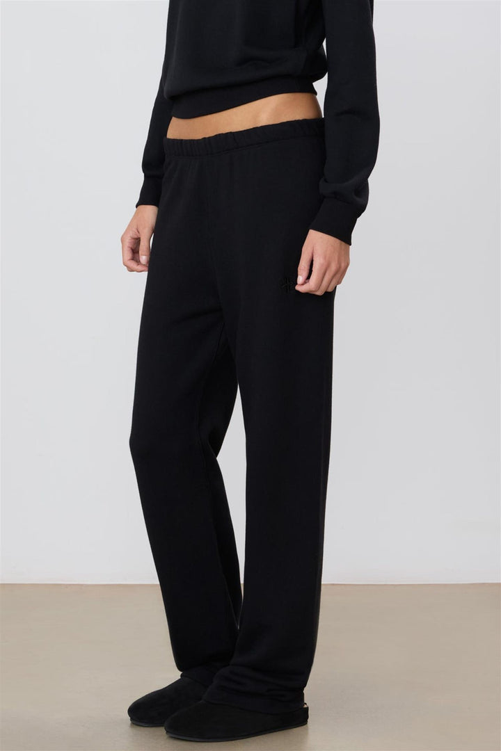 Straight Leg Sweatpant Black