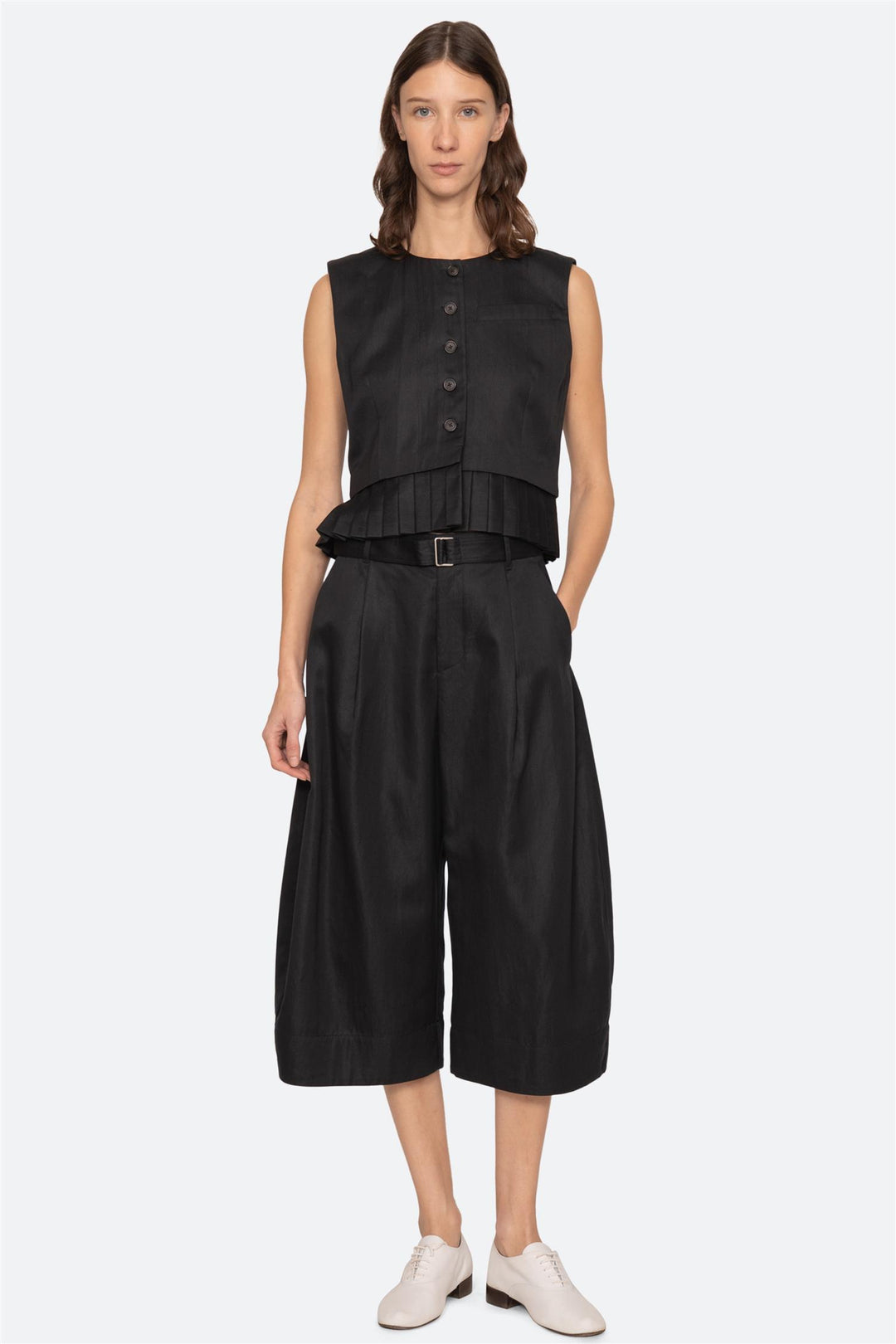 Angelina Suiting Culotte Pant Black
