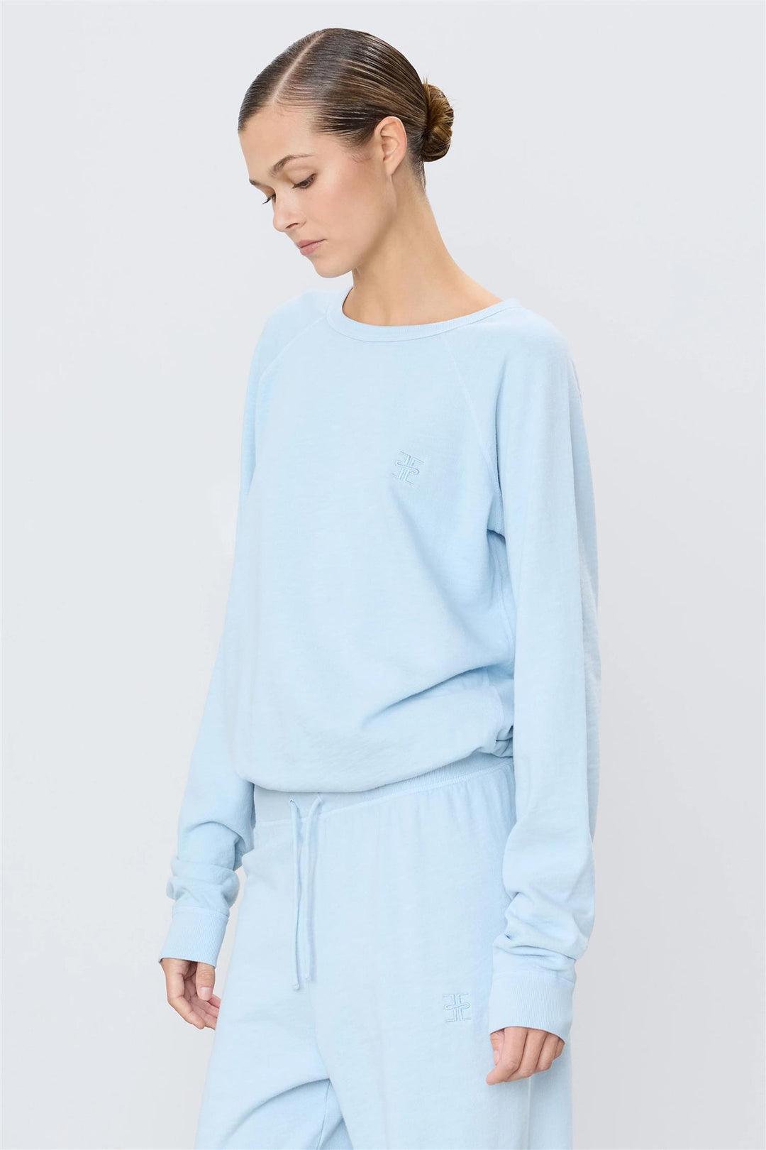Oversized Raglan Sweatshirt Dusty Blue