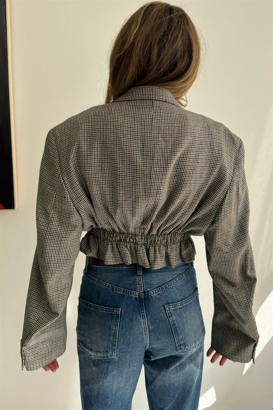 Cinched Waist Cropped Blazer CWCB8 Size 38