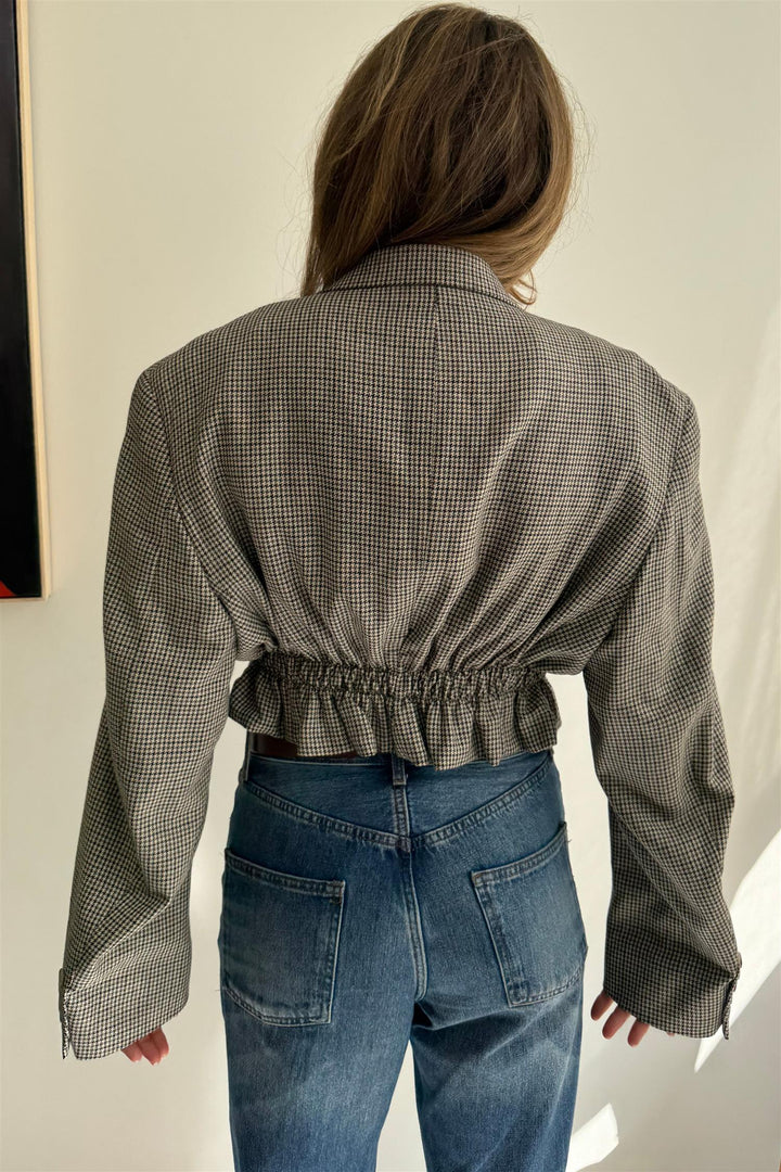 Cinched Waist Cropped Blazer CWCB8 Size 38