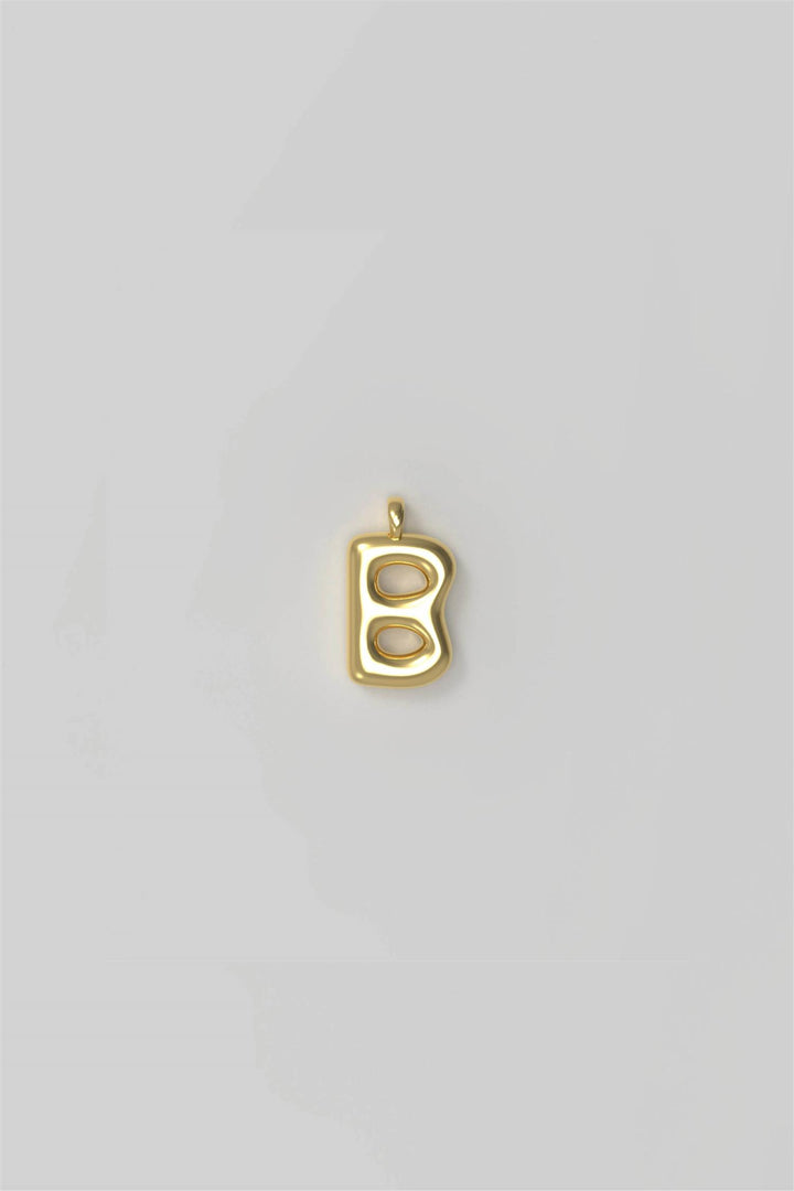 Letter Charm Small Plated