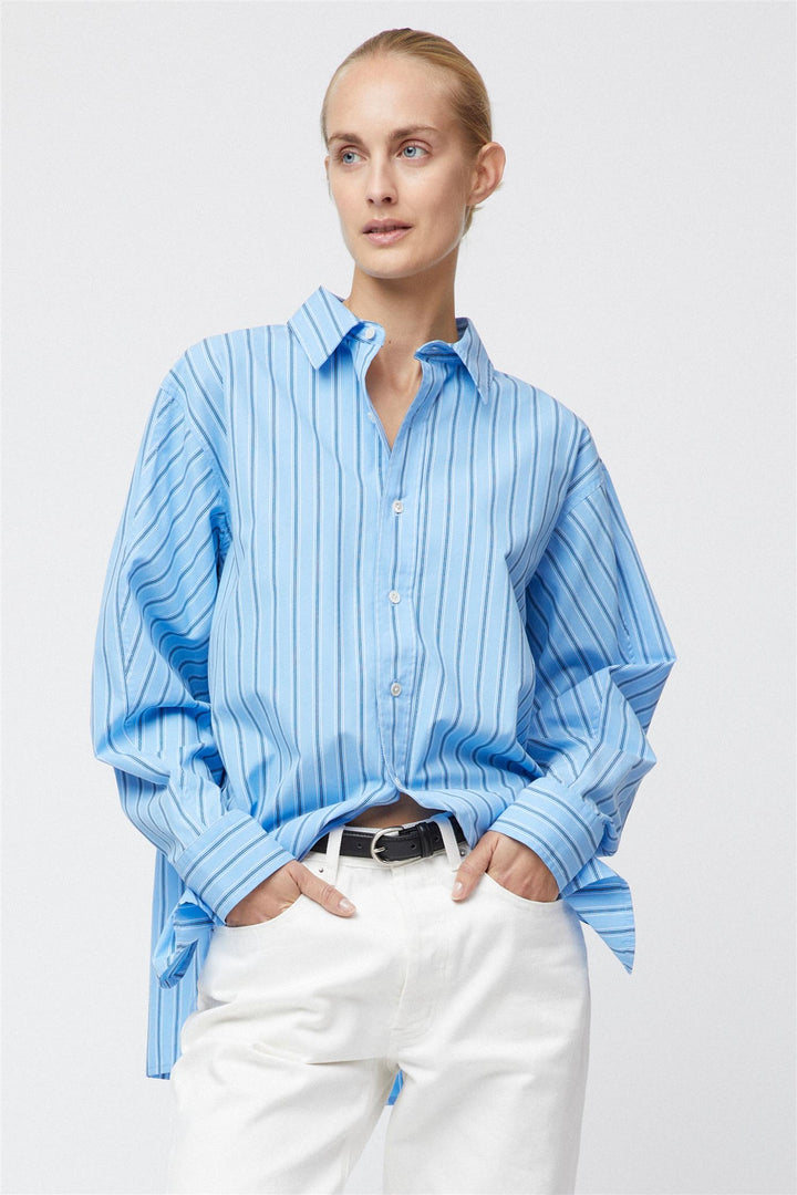 Coastal Shirt Cornflower Blue Stripe