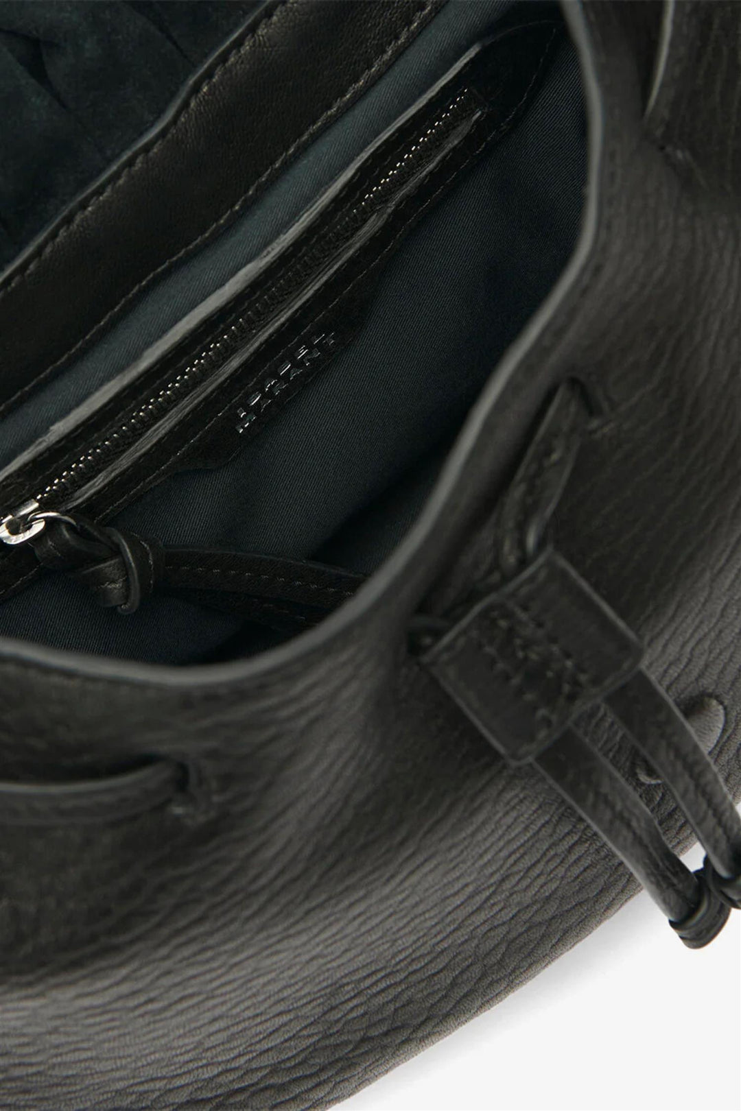 Bolton Leather Shoulder Bag Black/Silver