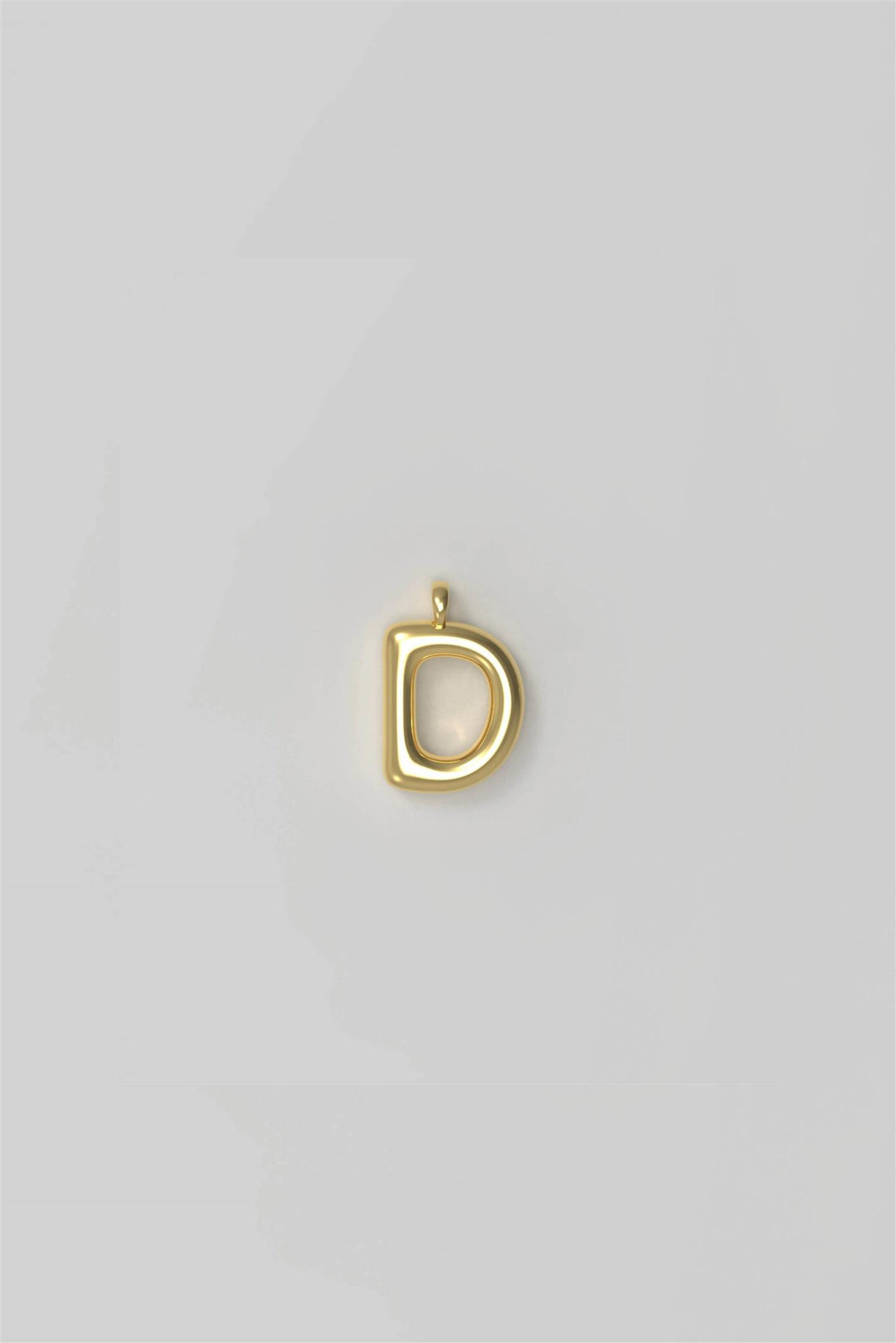 Letter Charm Small Plated