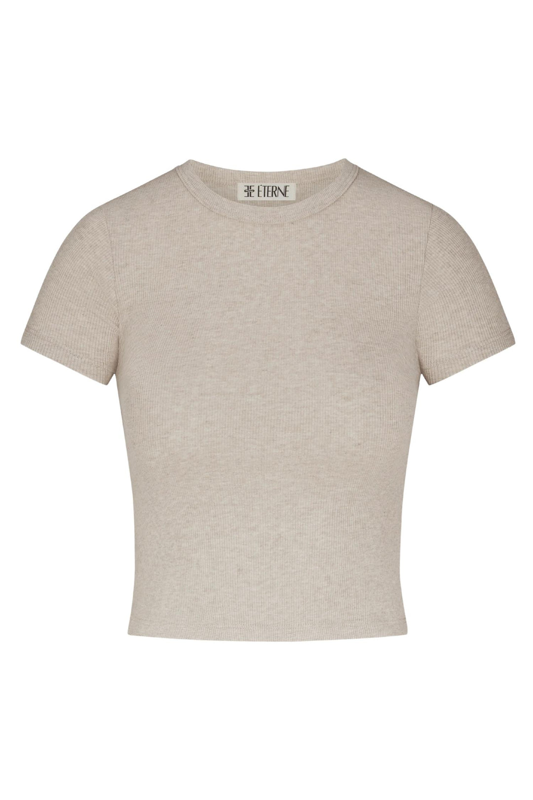 Butter Rib Short Sleeve Baby Tee Oatmeal Marl