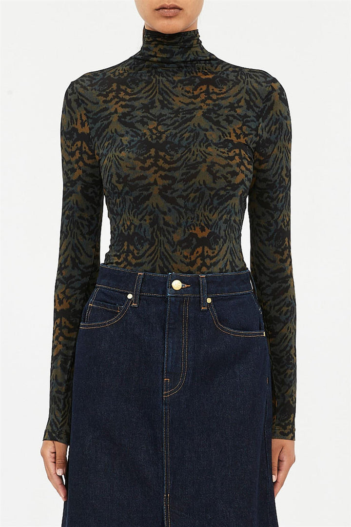 Aurelia Long Sleeve Turtleneck Desert Jasper