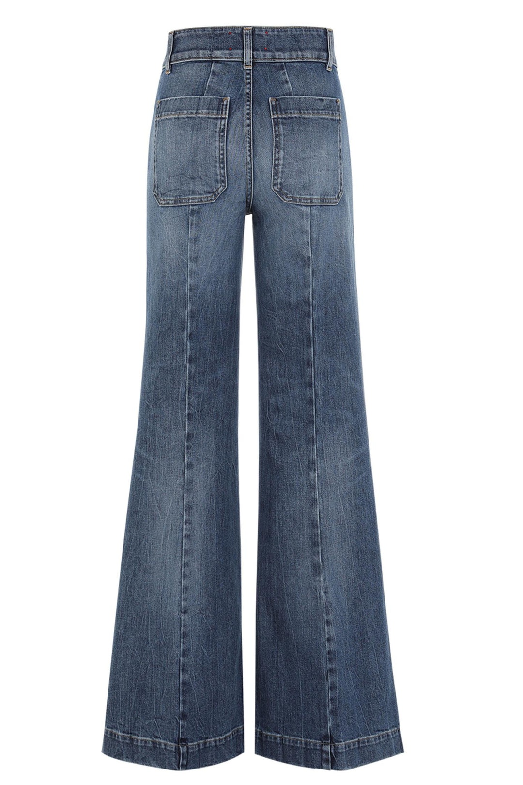 Jane Wide-Leg Jeans Mid Blue Denim