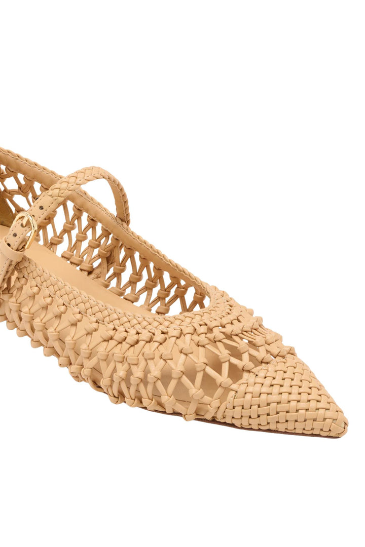 Gracie Hand Knotted Ballet Flat Miele