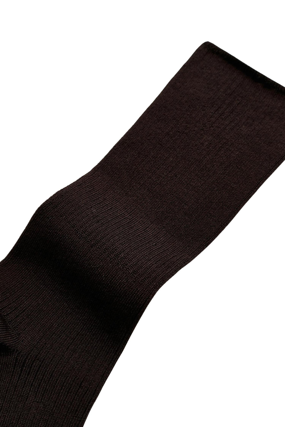 Cotton Rib Socks Chocolate