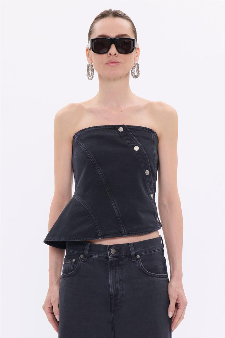 Twist Bustier Top Bull 44 Carbon