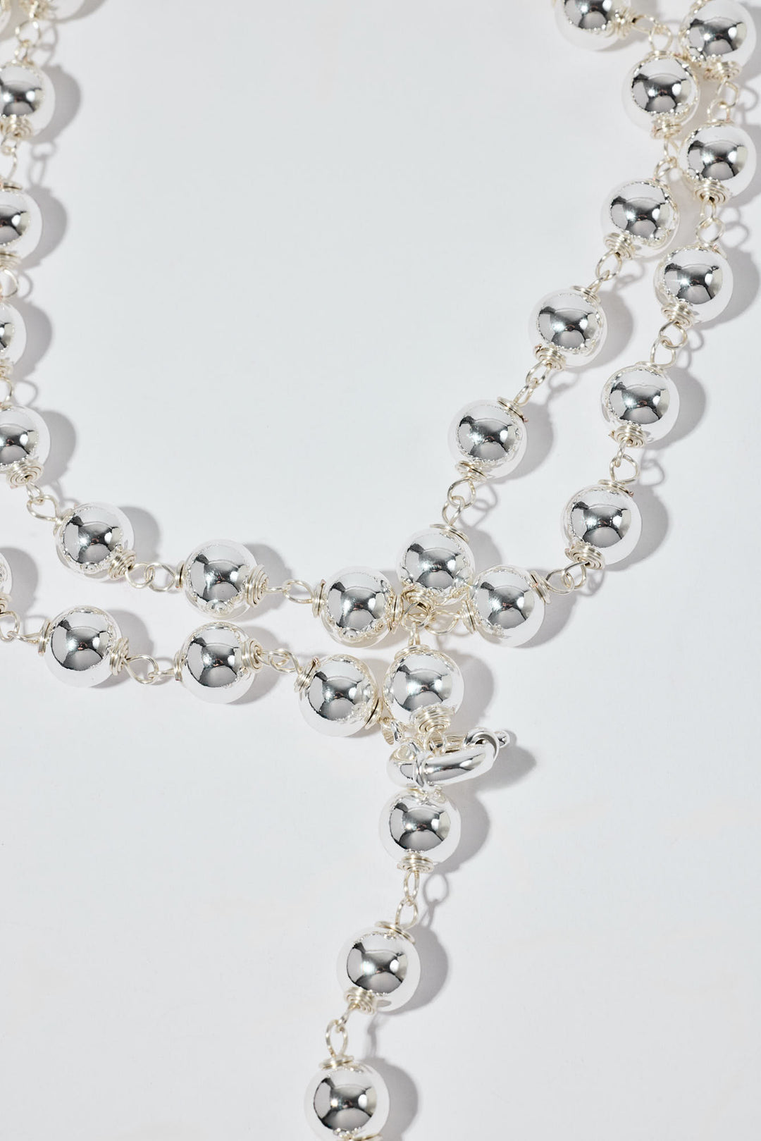 Tiny Sphere Chain Silver