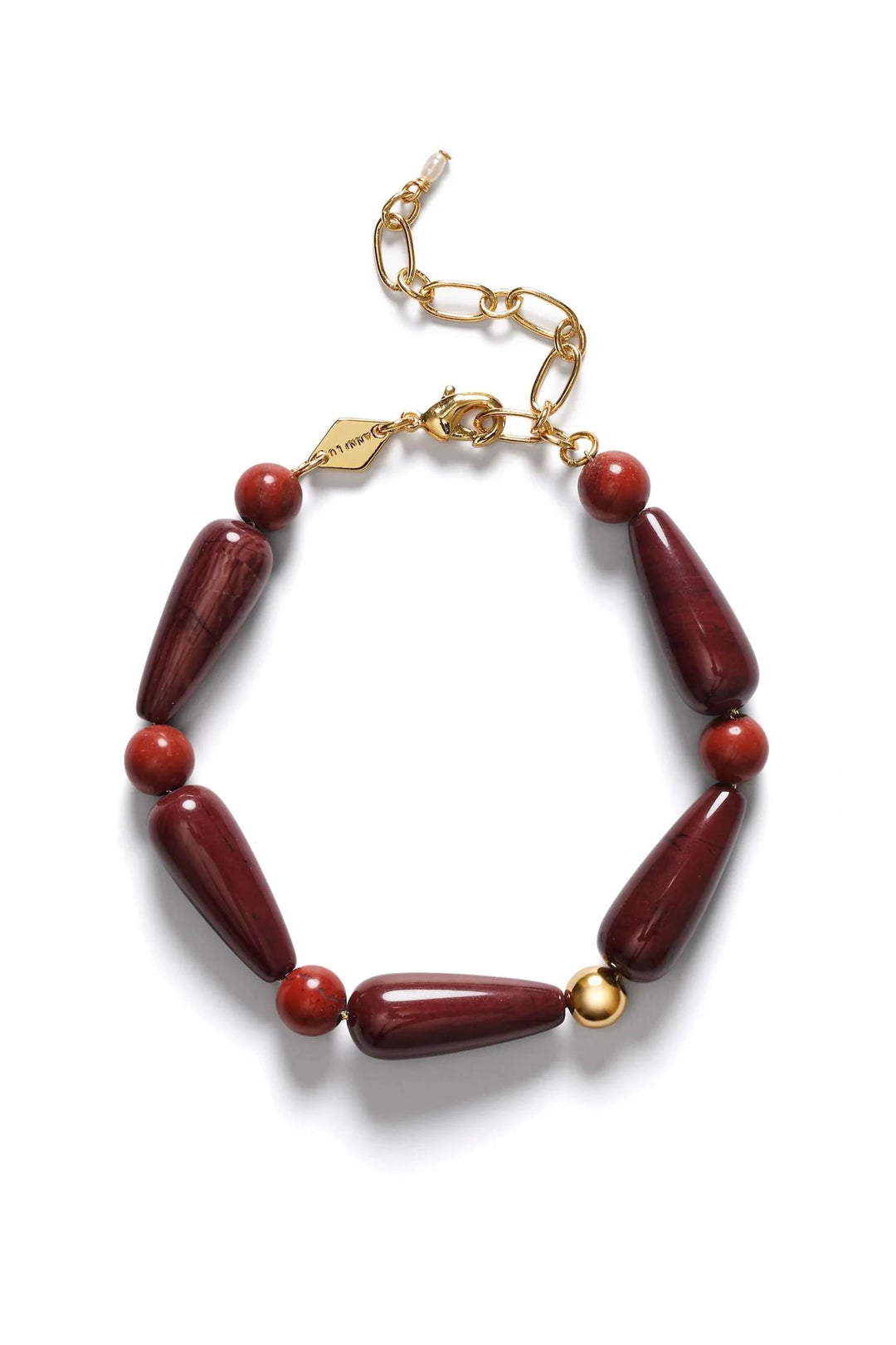 Hot Drops Bracelet Red Jasper