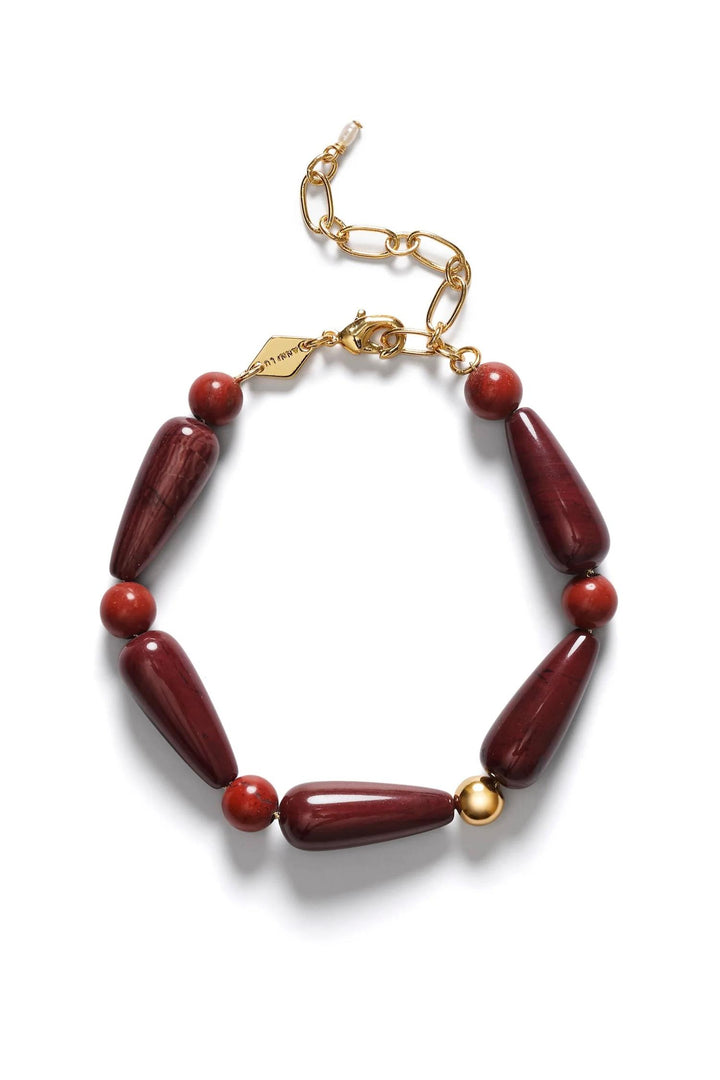 Hot Drops Bracelet Red Jasper