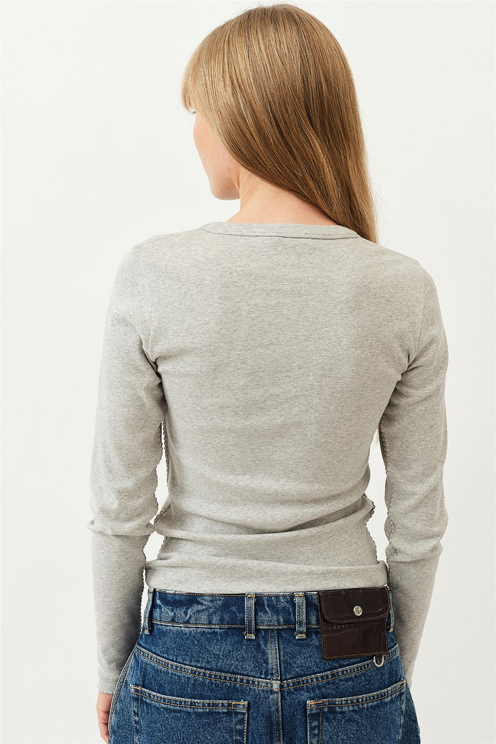 Eloise Longsleeve T-Shirt Grey Melange