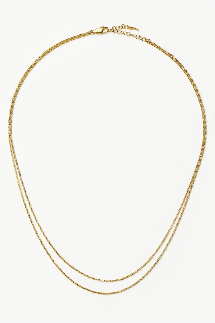 Savi Twisted Double Chain Necklace