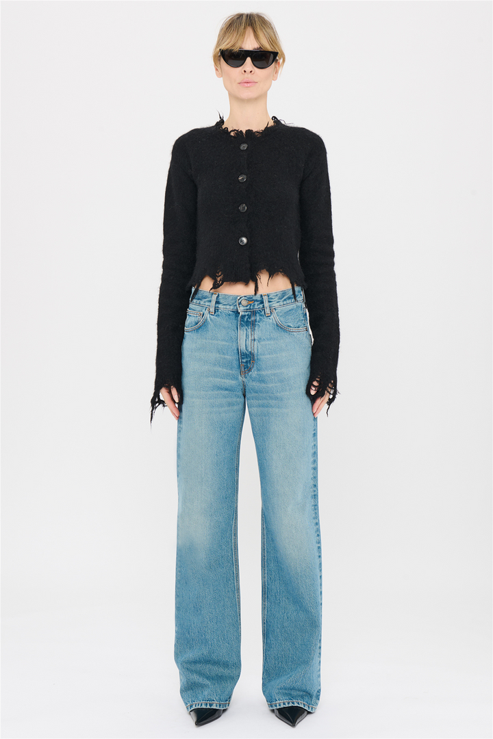 Korea Straight-Leg Jean Lagoon