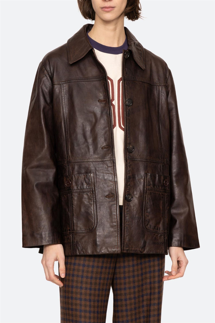 Lenoir Leather Jacket Chocolate
