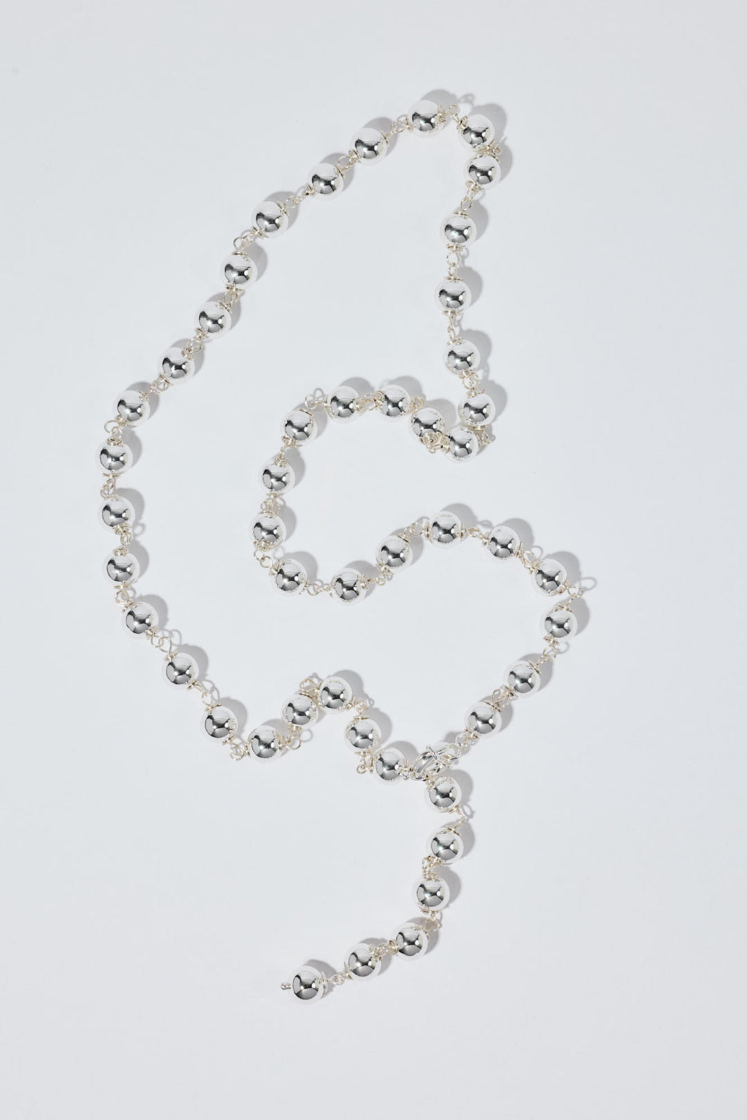Tiny Sphere Chain Silver