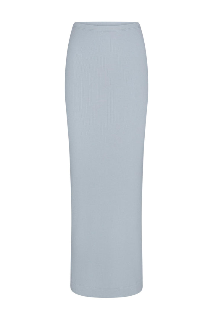 Emma Butter Rib Skirt Dusty Blue