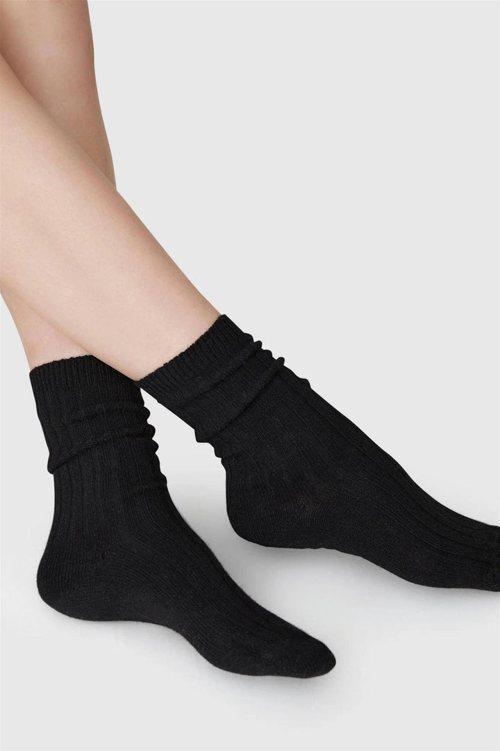 Bodil Chunky Socks Black