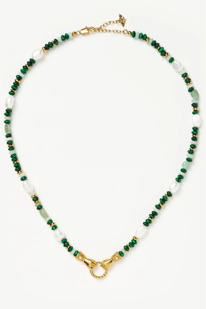 Harris Reed In Good Hands Gemstone Necklace Green