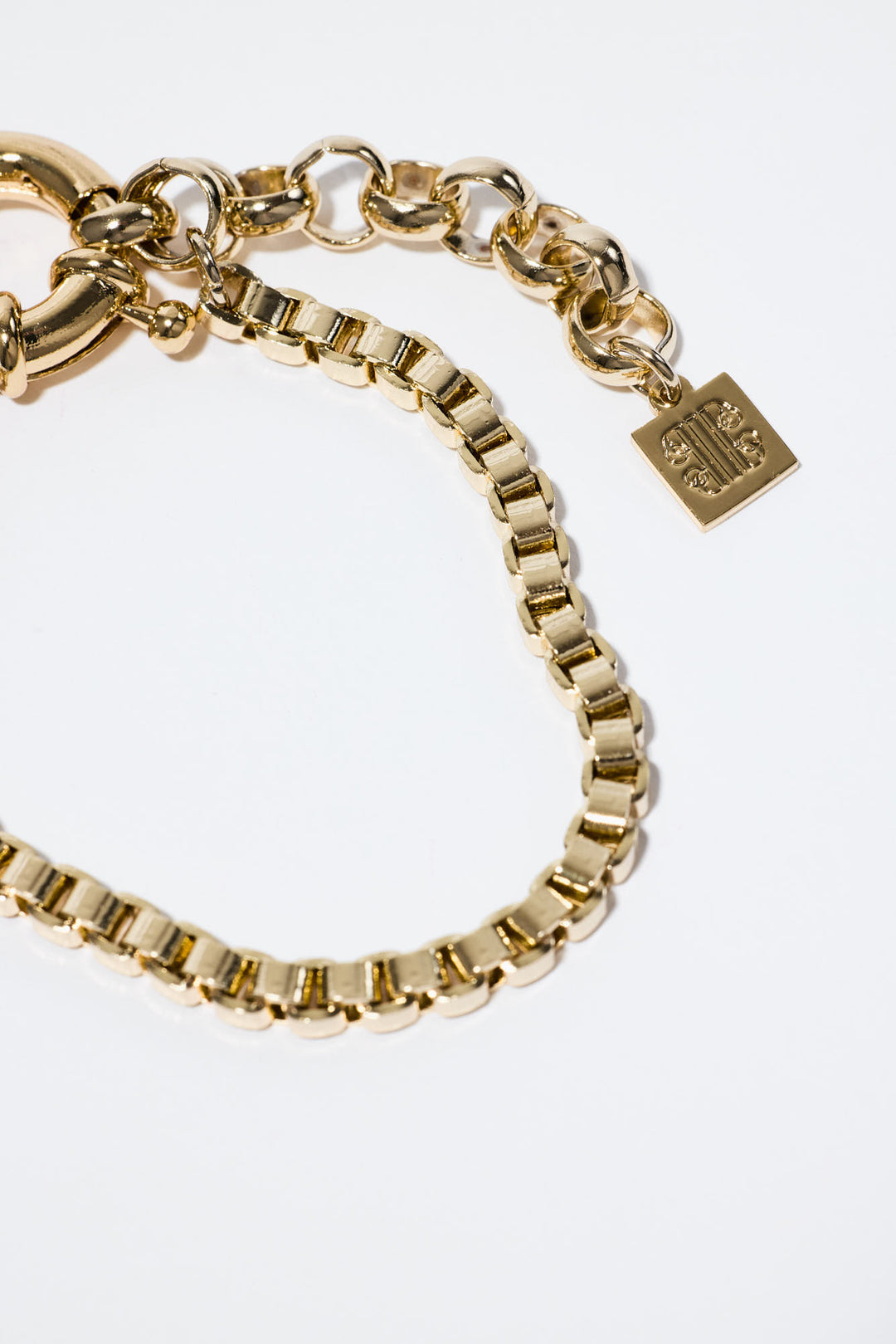 Box Chain Bracelet Gold