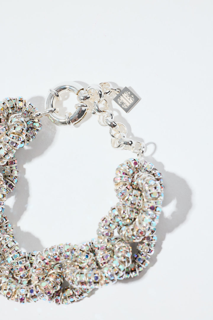 Tiny Tire Bracelet Silver