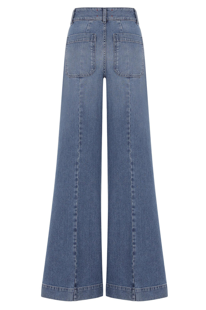 Jane Wide-Leg Jeans Blue Denim