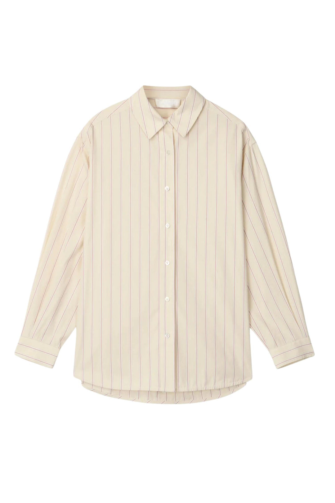 Poplin Workwear Shirt Yellow and Tan Pinstripe