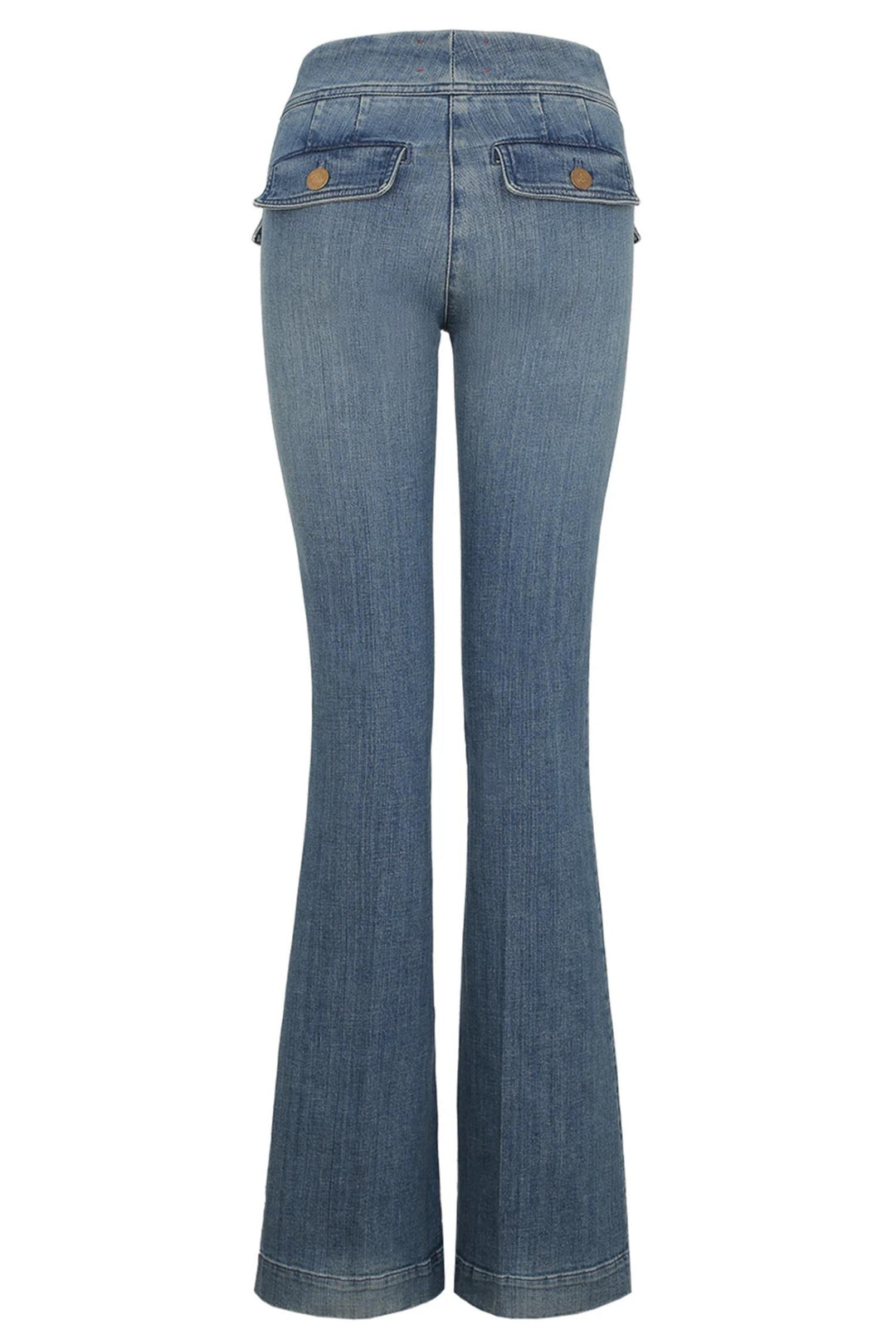 Anais Pocket Flared Light Blue Denim
