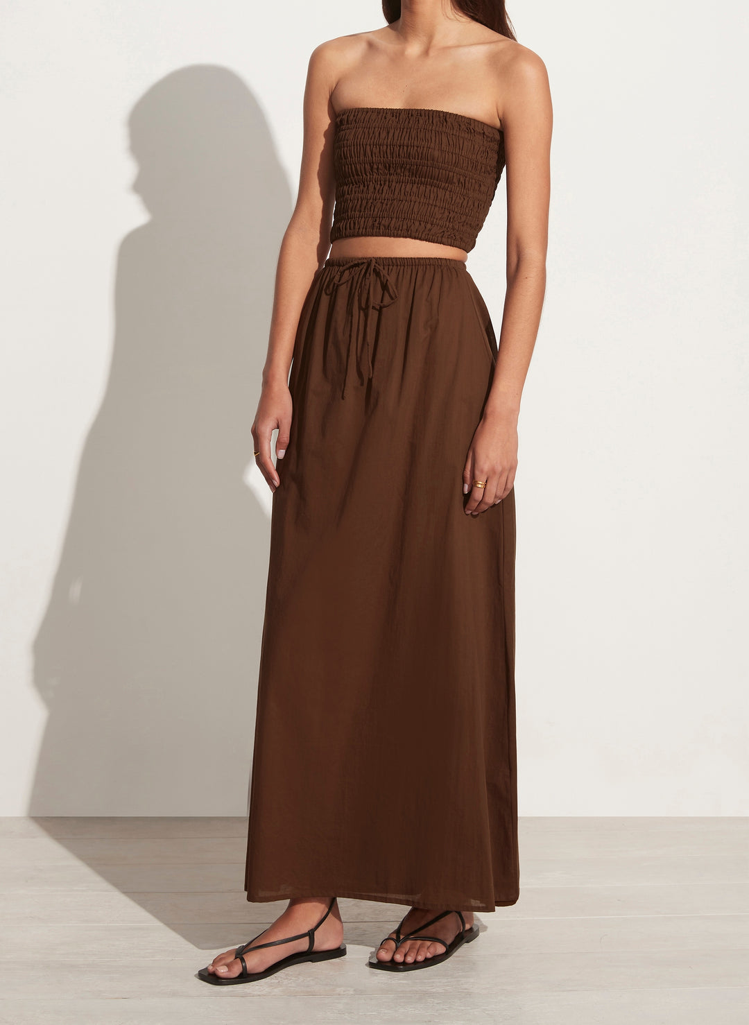 Jaddha Maxi Skirt Chocolate