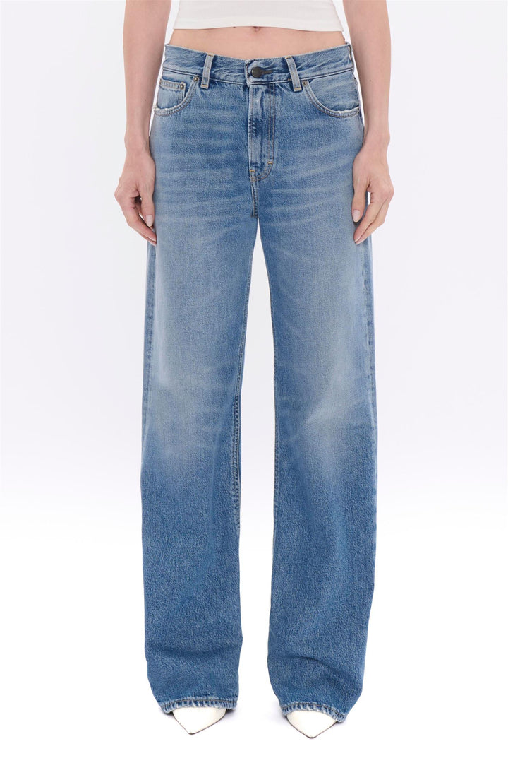 Korea Straight-Length Jeans Nordic Blue