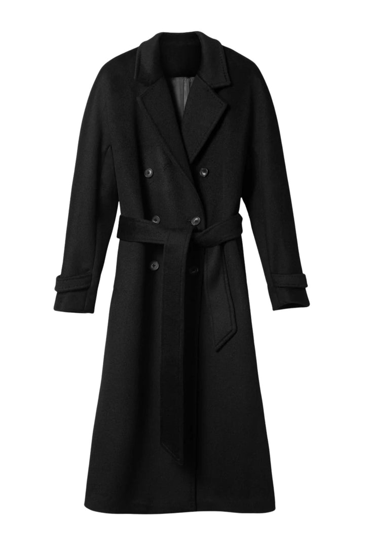 Double Breasted Coat Black
